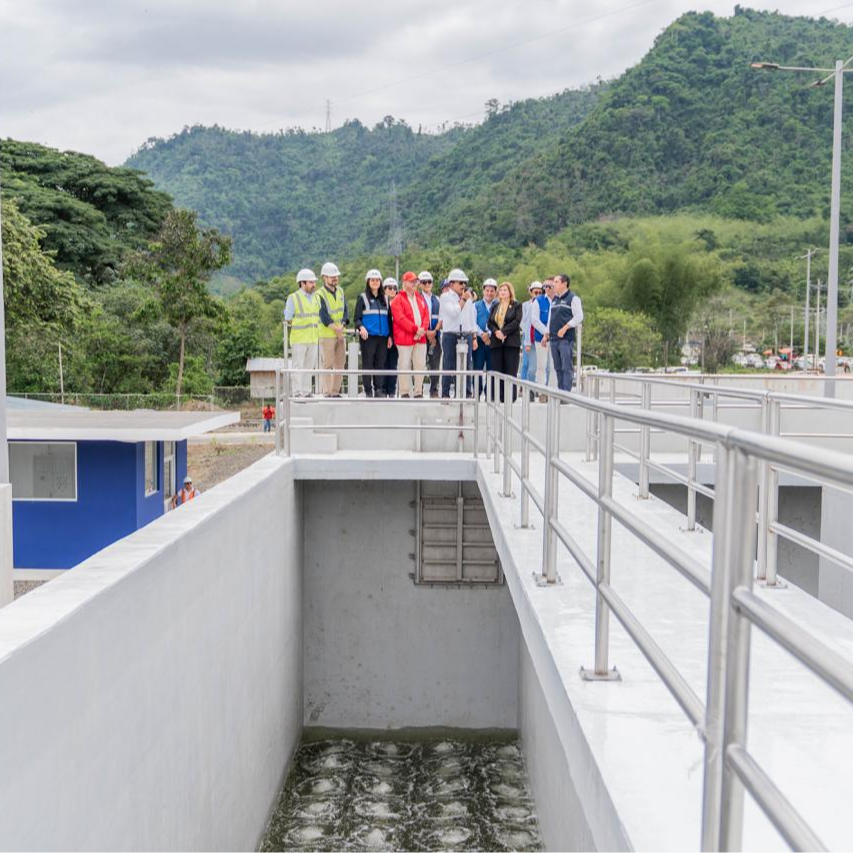 Abierta la planta de agua potable de Mancha Grande en Ecuador