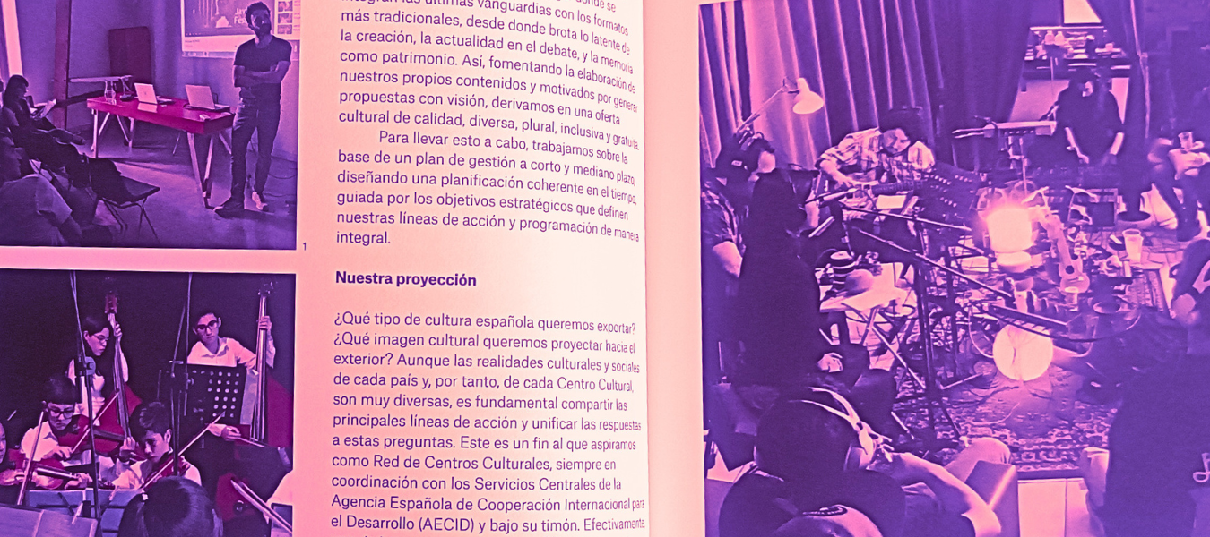 Imagen de la obra de mes en septiembre 2025: Cultura ES> desarrollo: la Red de Centros Culturales de la Cooperación Española