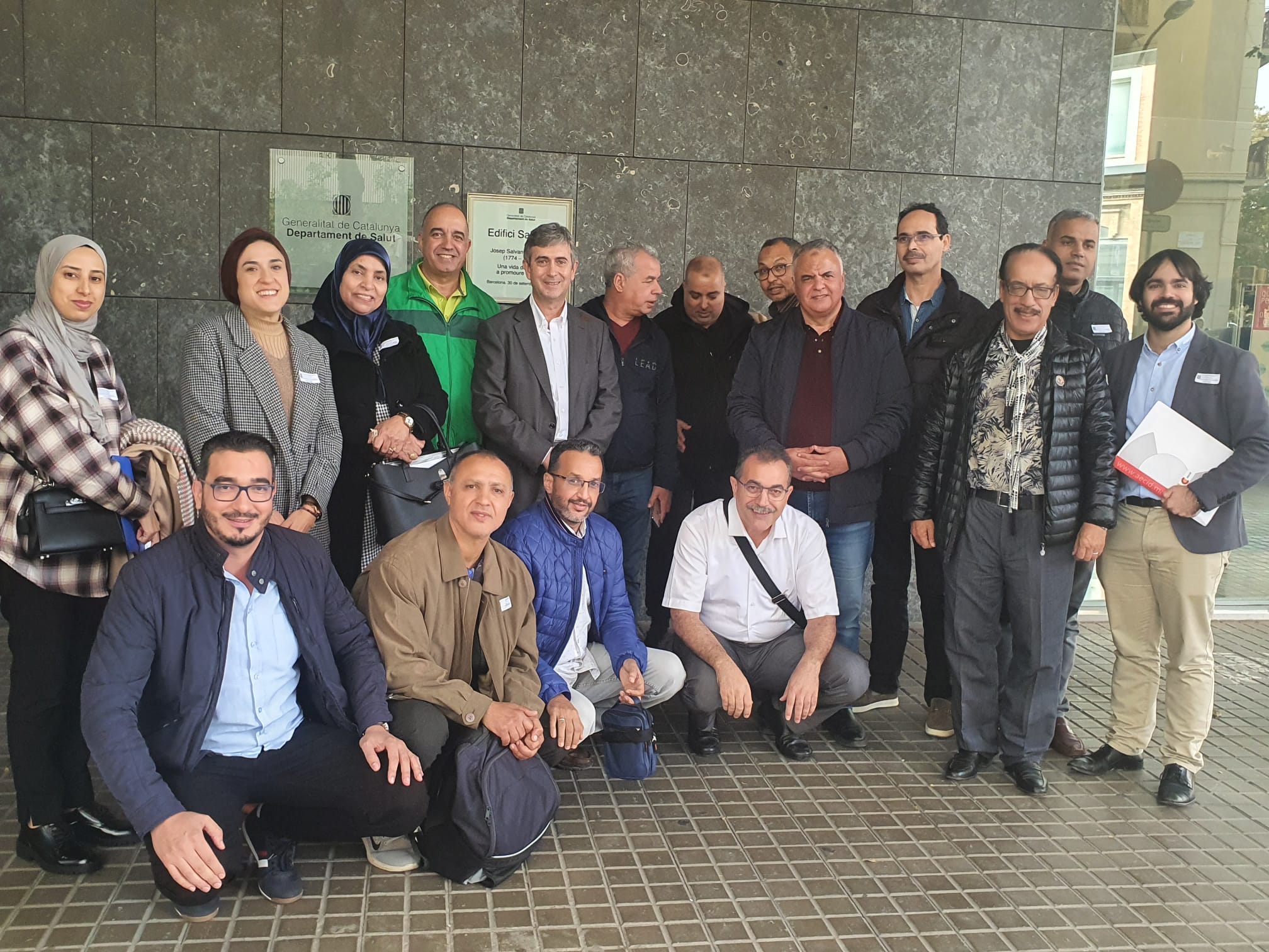 Visita de funcionarios marroquíes a la Agencia de Salut Pública de Catalunya (ASPCAT).